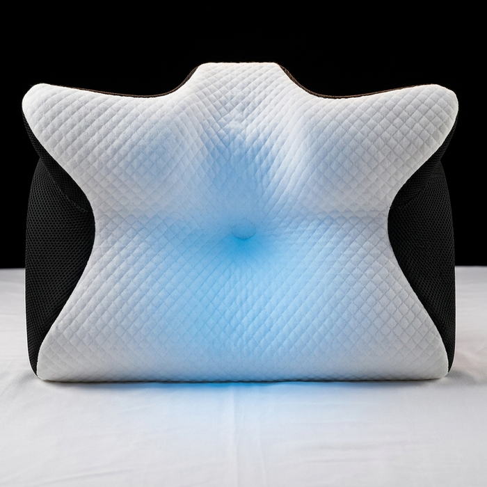 NeckRestore dual-zone pillow design